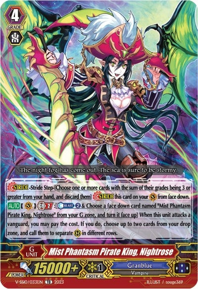 Image for Mist Phantasm Pirate King, Nightrose (Foil) (V-SS10 Premium Battle Deckset 2023) (V-SS10/033EN) - Cardfight Vanguard