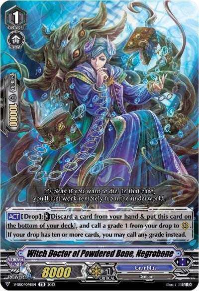 Image for Witch Doctor of Powdered Bone, Negrobone (Foil) (V-SS10 Premium Battle Deckset 2023) (V-SS10/048EN) - Cardfight Vanguard