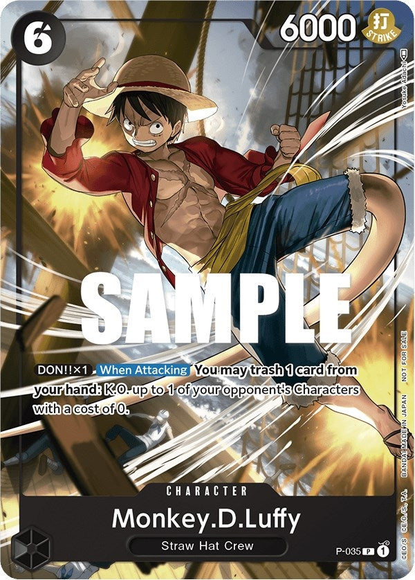 Image for Monkey.D.Luffy (Pirates Party Vol. 3) (One Piece Promotion Cards) (P-035) - One Piece Card Game