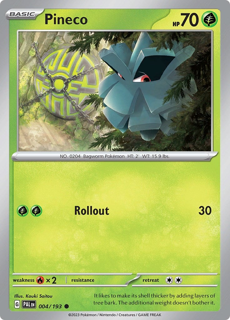 Image for Pineco (SV02: Paldea Evolved) (004/193) - Pokemon