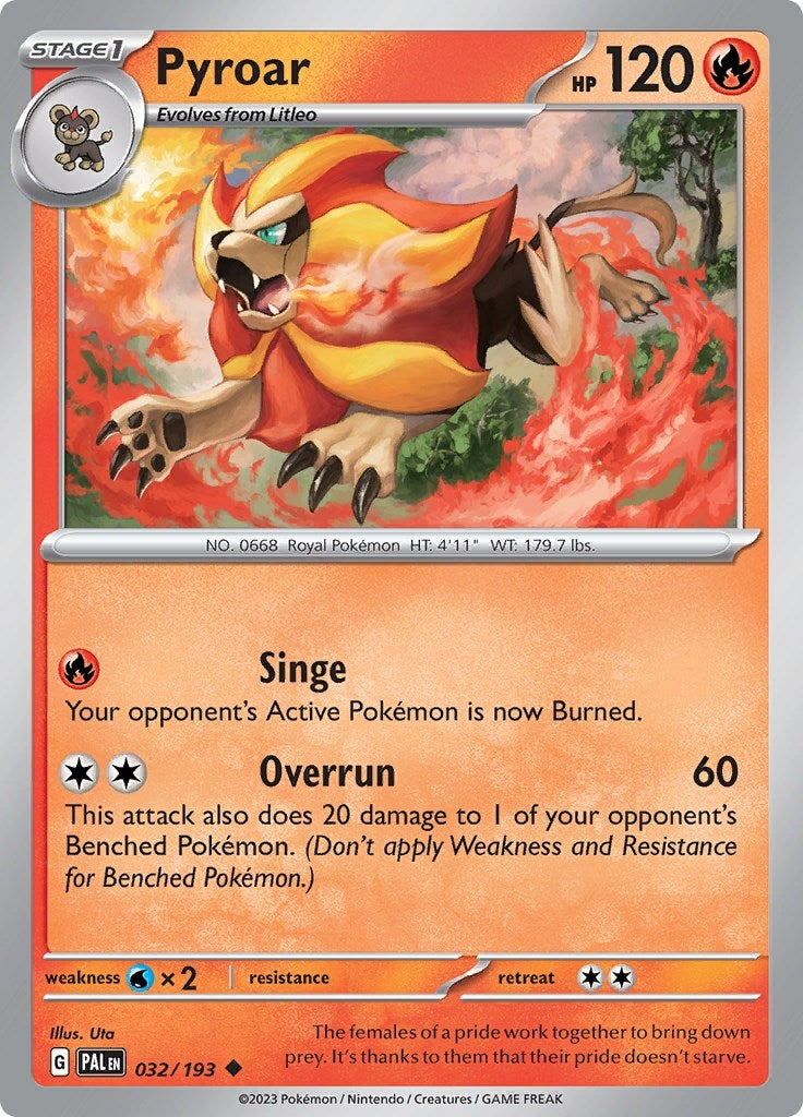 Image for Pyroar (SV02: Paldea Evolved) (032/193) - Pokemon