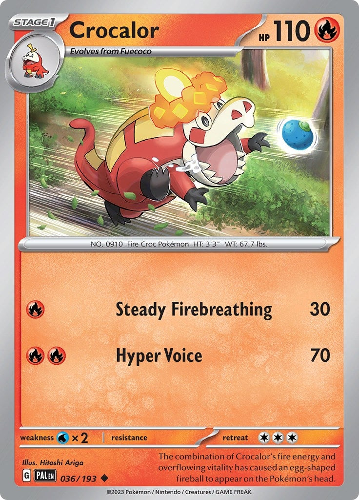 Image for Crocalor (SV02: Paldea Evolved) (036/193) - Pokemon
