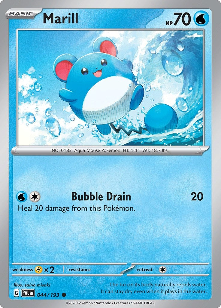 Image for Marill (SV02: Paldea Evolved) (044/193) - Pokemon