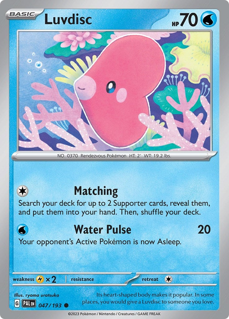 Image for Luvdisc (SV02: Paldea Evolved) (047/193) - Pokemon
