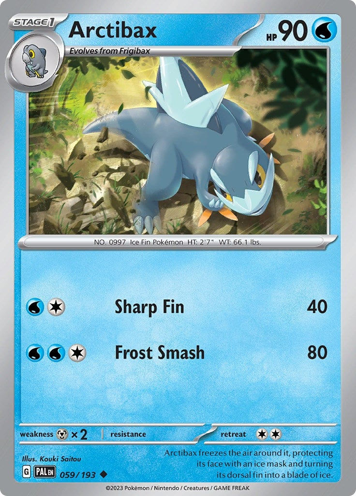 Image for Arctibax (SV02: Paldea Evolved) (059/193) - Pokemon