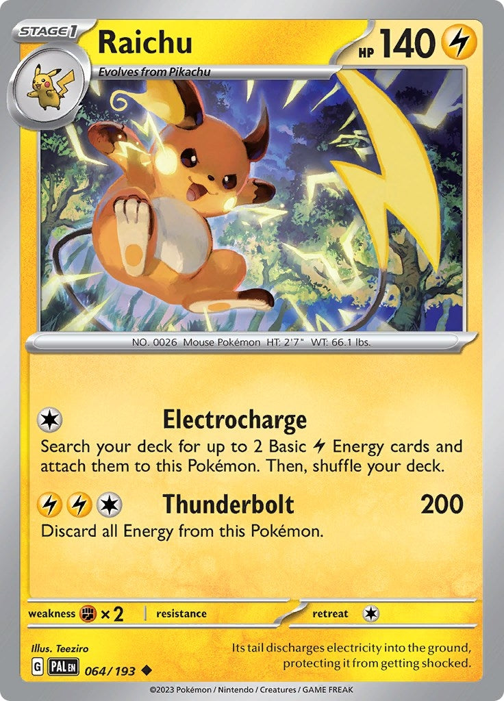 Image for Raichu (SV02: Paldea Evolved) (064/193) - Pokemon