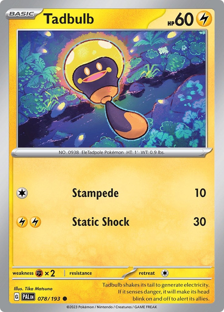 Image for Tadbulb (SV02: Paldea Evolved) (078/193) - Pokemon