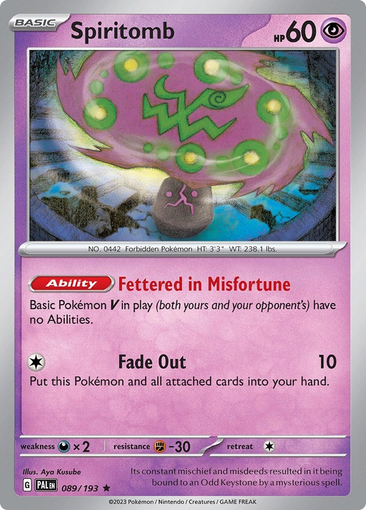 Image for Spiritomb (SV02: Paldea Evolved) (089/193) - Pokemon