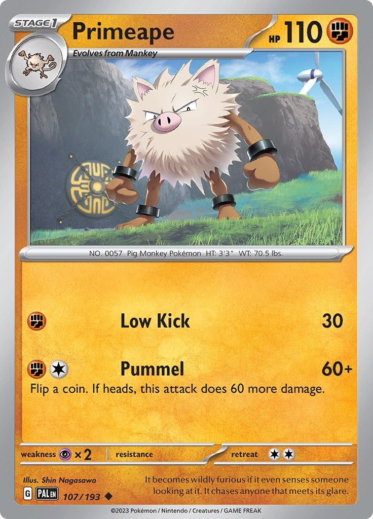 Image for Primeape (SV02: Paldea Evolved) (107/193) - Pokemon