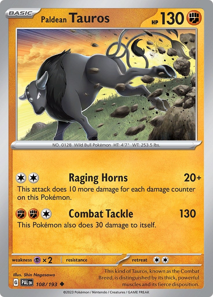 Image for Paldean Tauros (SV02: Paldea Evolved) (108/193) - Pokemon