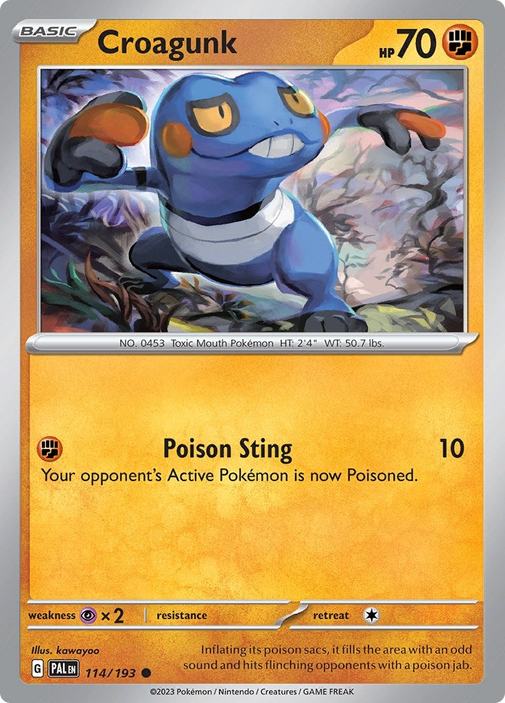 Image for Croagunk (SV02: Paldea Evolved) (114/193) - Pokemon