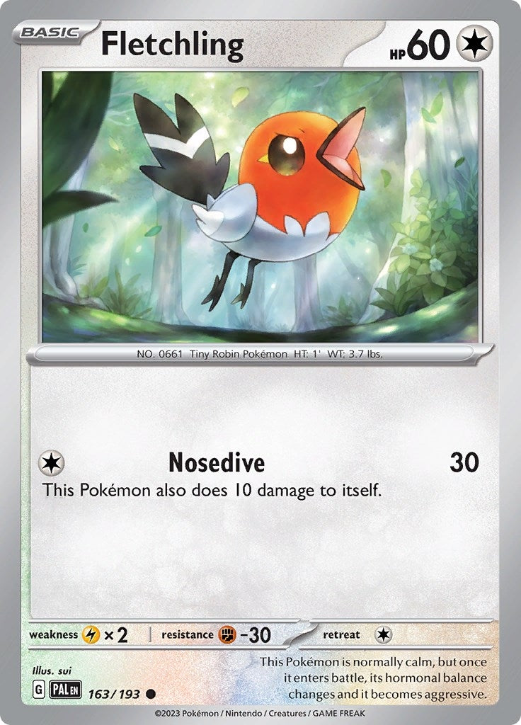 Image for Fletchling (SV02: Paldea Evolved) (163/193) - Pokemon