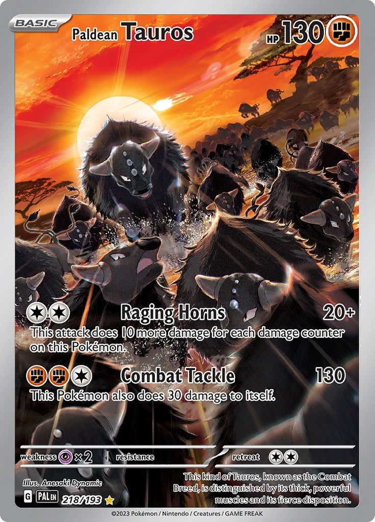 Image for Paldean Tauros (SV02: Paldea Evolved) (218/193) - Pokemon