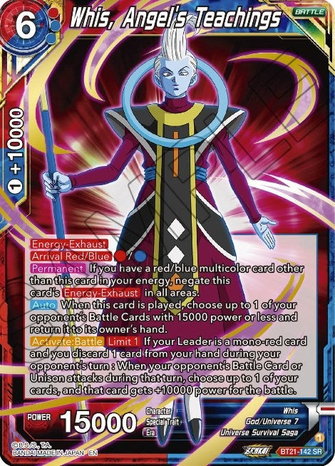 Image for Whis, Angel's Teachings (Wild Resurgence) (BT21-142) - Dragon Ball Super: Masters