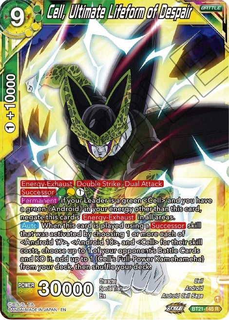 Image for Cell, Ultimate Lifeform of Despair (Wild Resurgence) (BT21-145) - Dragon Ball Super: Masters