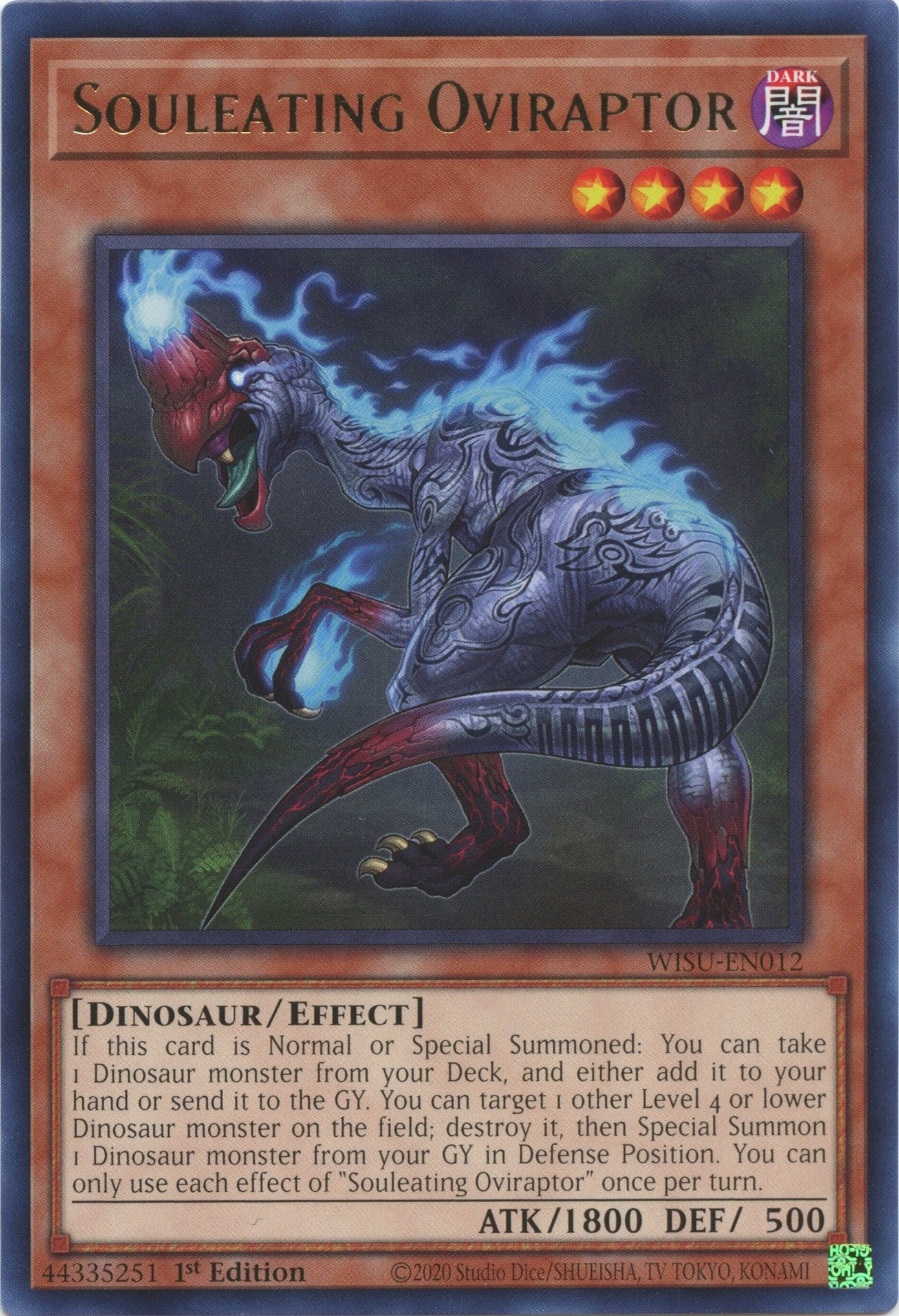 Image for Souleating Oviraptor (Wild Survivors) (WISU-EN012) - YuGiOh