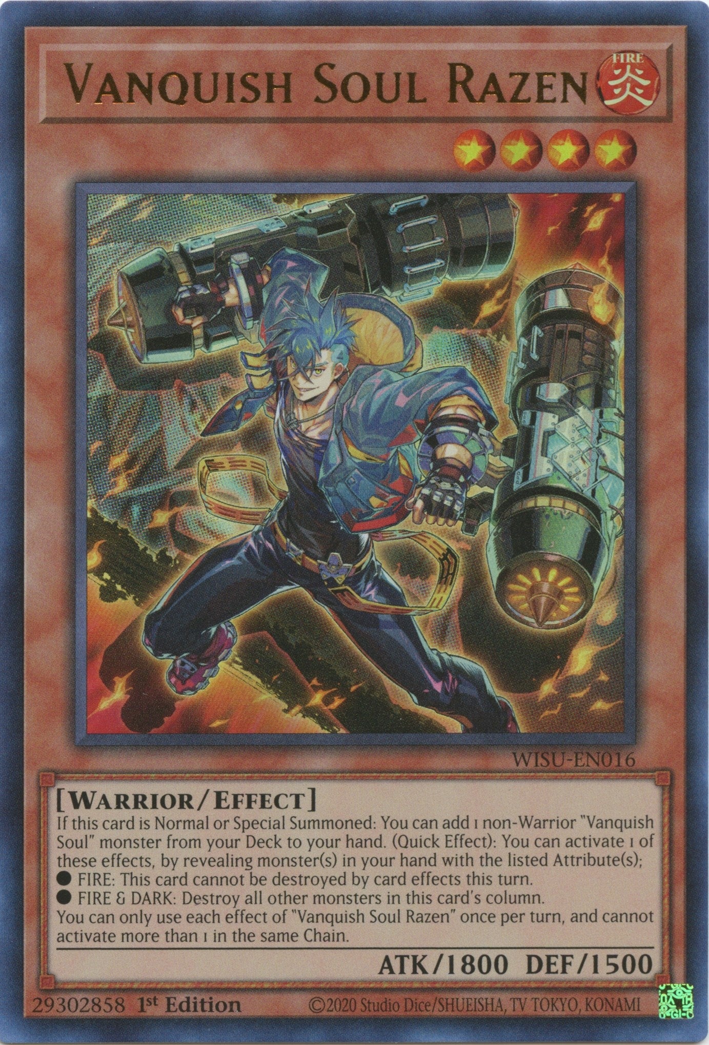 Image for Vanquish Soul Razen (Wild Survivors) (WISU-EN016) - YuGiOh