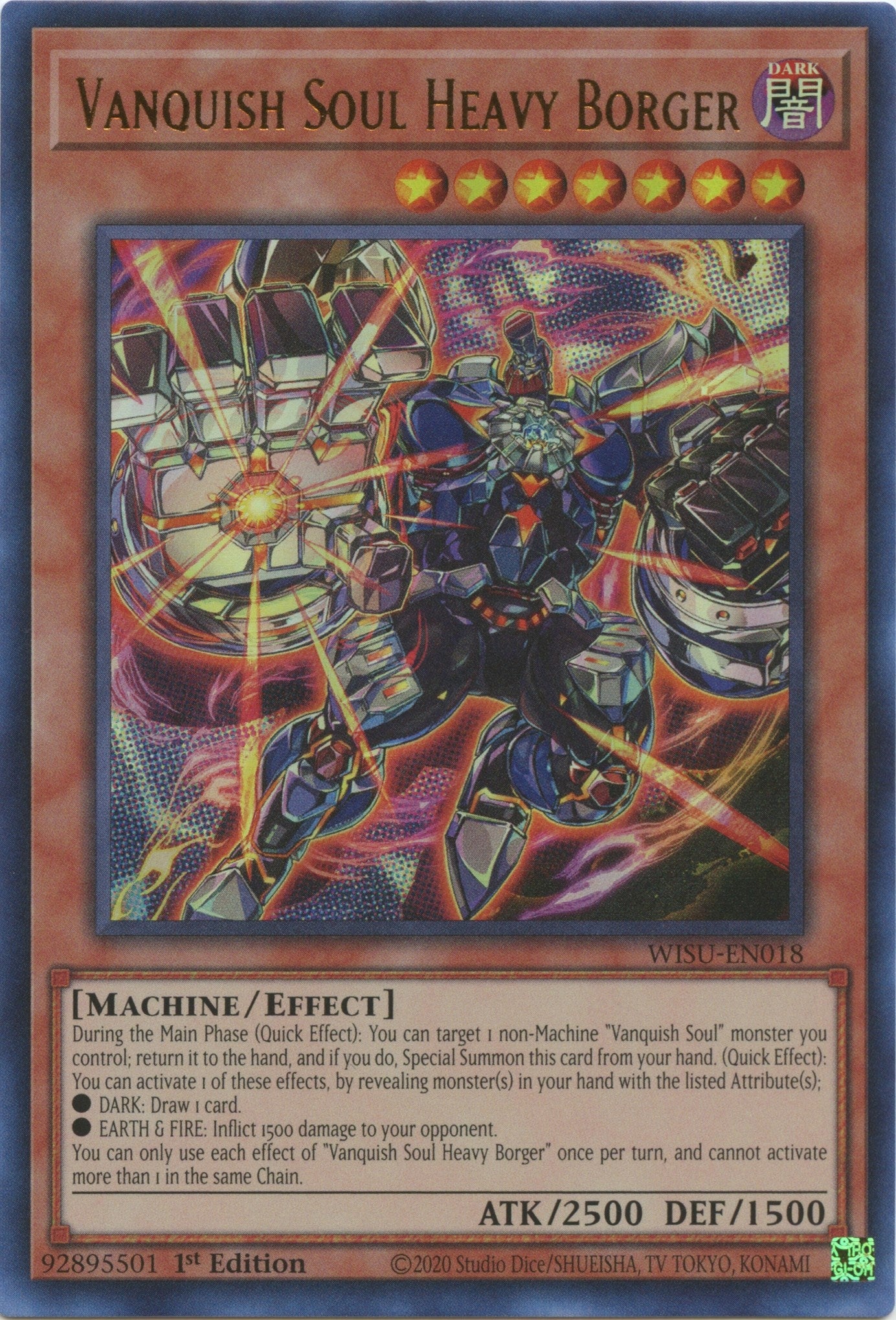 Image for Vanquish Soul Heavy Borger (Wild Survivors) (WISU-EN018) - YuGiOh