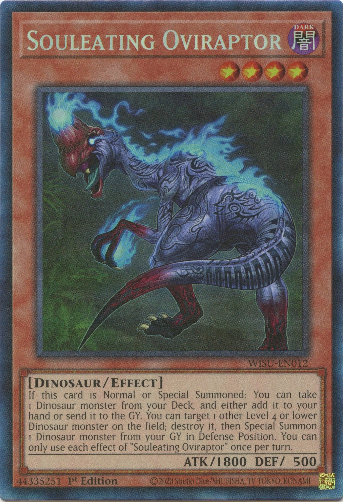 Image for Souleating Oviraptor (CR) (Wild Survivors) (WISU-EN012) - YuGiOh