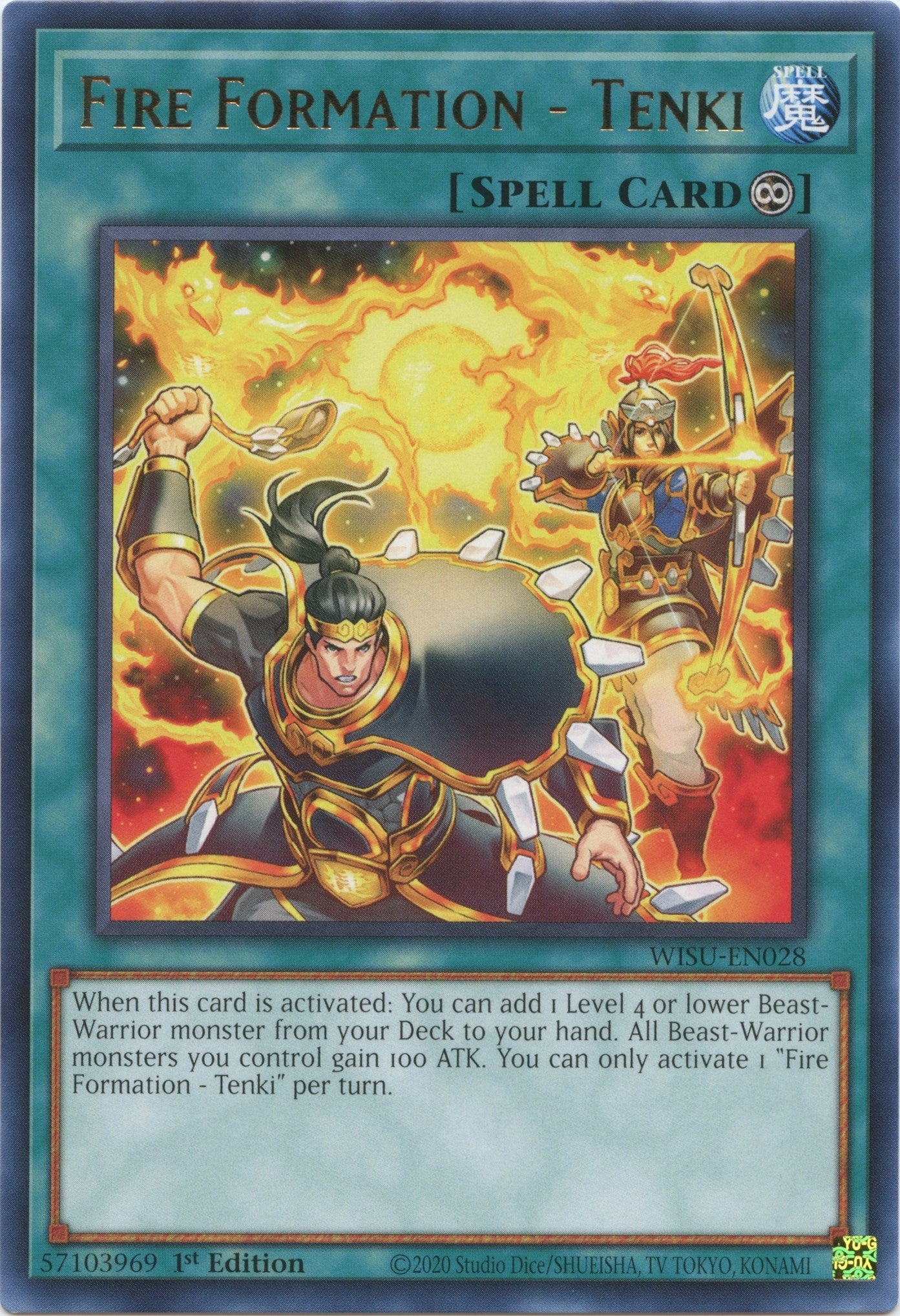 Image for Fire Formation - Tenki (Wild Survivors) (WISU-EN028) - YuGiOh