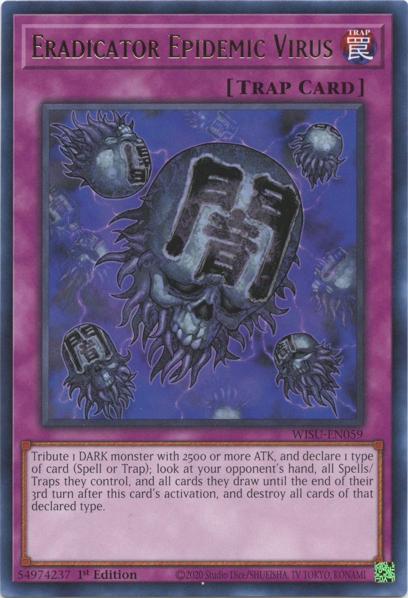 Image for Eradicator Epidemic Virus (Wild Survivors) (WISU-EN059) - YuGiOh