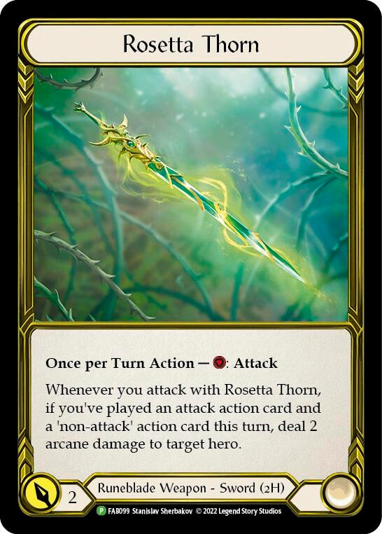 Image for Rosetta Thorn - FAB099 (Flesh and Blood: Promo Cards) (FAB099) - Flesh and Blood TCG
