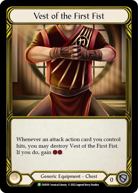 Image for Vest of the First Fist - FAB100 (Flesh and Blood: Promo Cards) (FAB100) - Flesh and Blood TCG