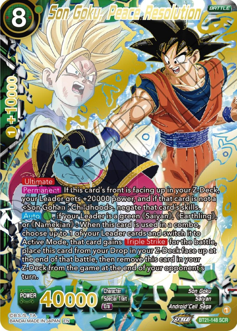 Image for Son Goku, Peace Resolution (Wild Resurgence) (BT21-148) - Dragon Ball Super: Masters