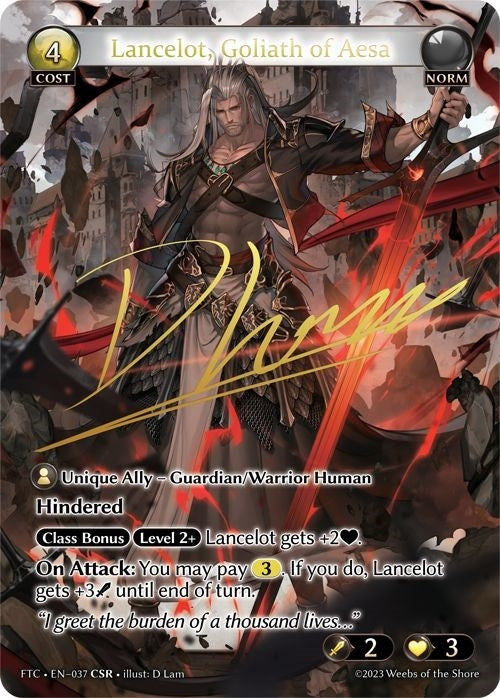 Image for Lancelot, Goliath of Aesa (CSR) (Fractured Crown) (037) - Grand Archive TCG