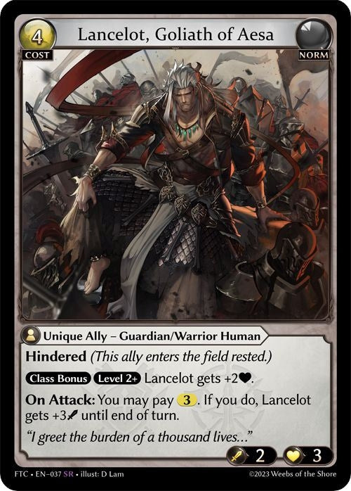 Image for Lancelot, Goliath of Aesa (Fractured Crown) (037) - Grand Archive TCG