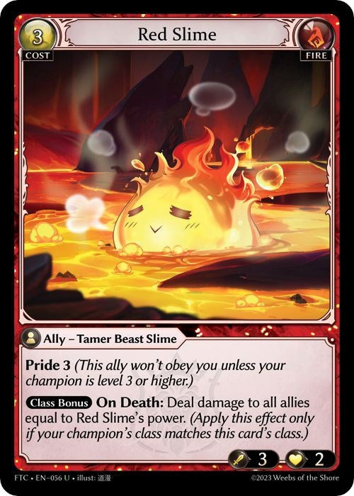 Image for Red Slime (Fractured Crown) (056) - Grand Archive TCG