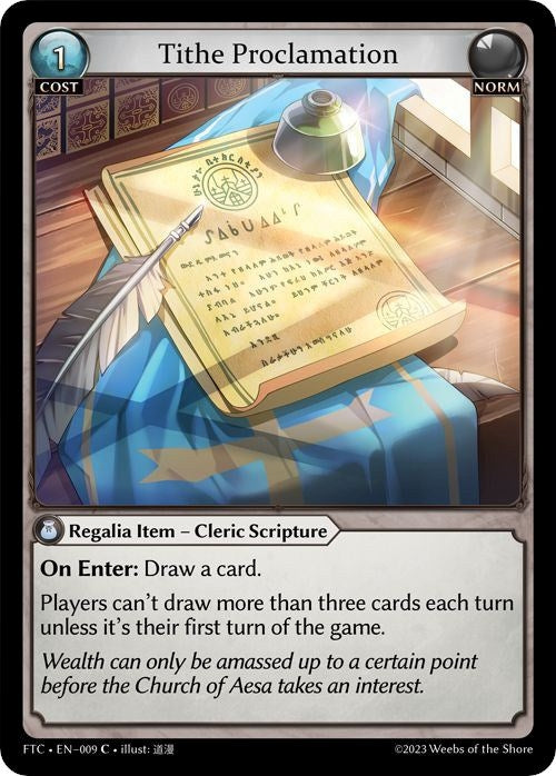 Image for Tithe Proclamation (Fractured Crown) (009) - Grand Archive TCG