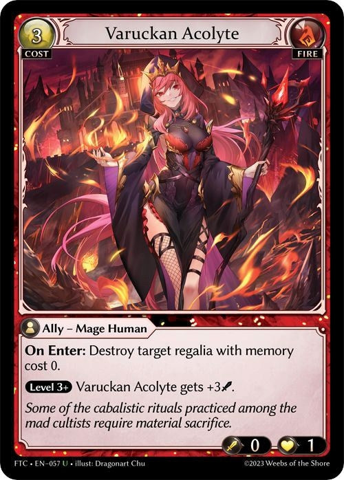 Image for Varuckan Acolyte (Fractured Crown) (057) - Grand Archive TCG