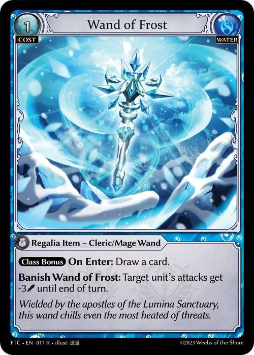 Image for Wand of Frost (Fractured Crown) (017) - Grand Archive TCG