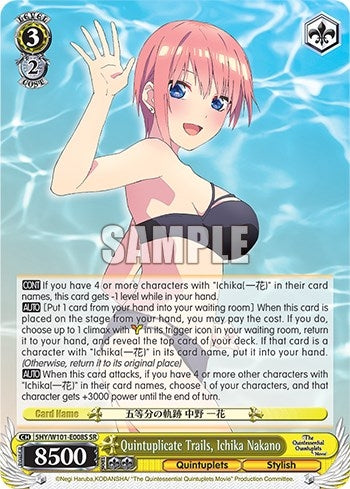Image for Quintuplicate Trails, Ichika Nakano (SR) (The Quintessential Quintuplets Movie) (5HY/W101-E008S SR) - Weiss Schwarz