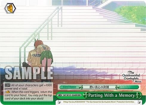 Image for Parting With a Memory (RRR) (The Quintessential Quintuplets Movie) (5HY/W101-E049R RRR) - Weiss Schwarz