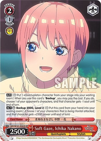 Image for Soft Gaze, Ichika Nakano (SR) (The Quintessential Quintuplets Movie) (5HY/W101-E063S SR) - Weiss Schwarz