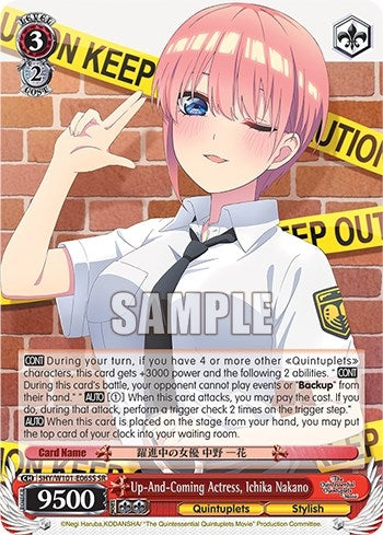 Image for Up-And-Coming Actress, Ichika Nakano (SR) (The Quintessential Quintuplets Movie) (5HY/W101-E065S SR) - Weiss Schwarz