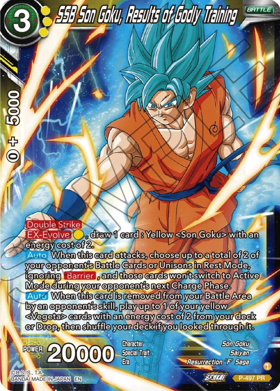 Image for SSB Son Goku, Results of Godly Training (Promotion Cards) (P-497) - Dragon Ball Super: Masters