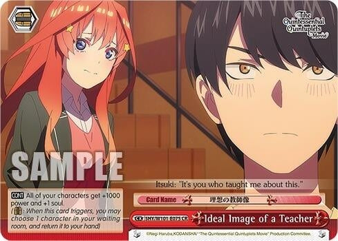 Image for Ideal Image of a Teacher (The Quintessential Quintuplets Movie) (5HY/W101-E075 CR) - Weiss Schwarz