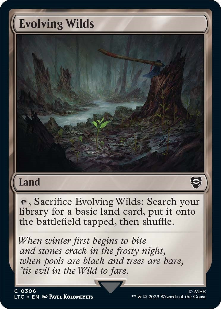 Image for Evolving Wilds (Commander: The Lord of the Rings: Tales of Middle-earth) (306) - Magic: The Gathering