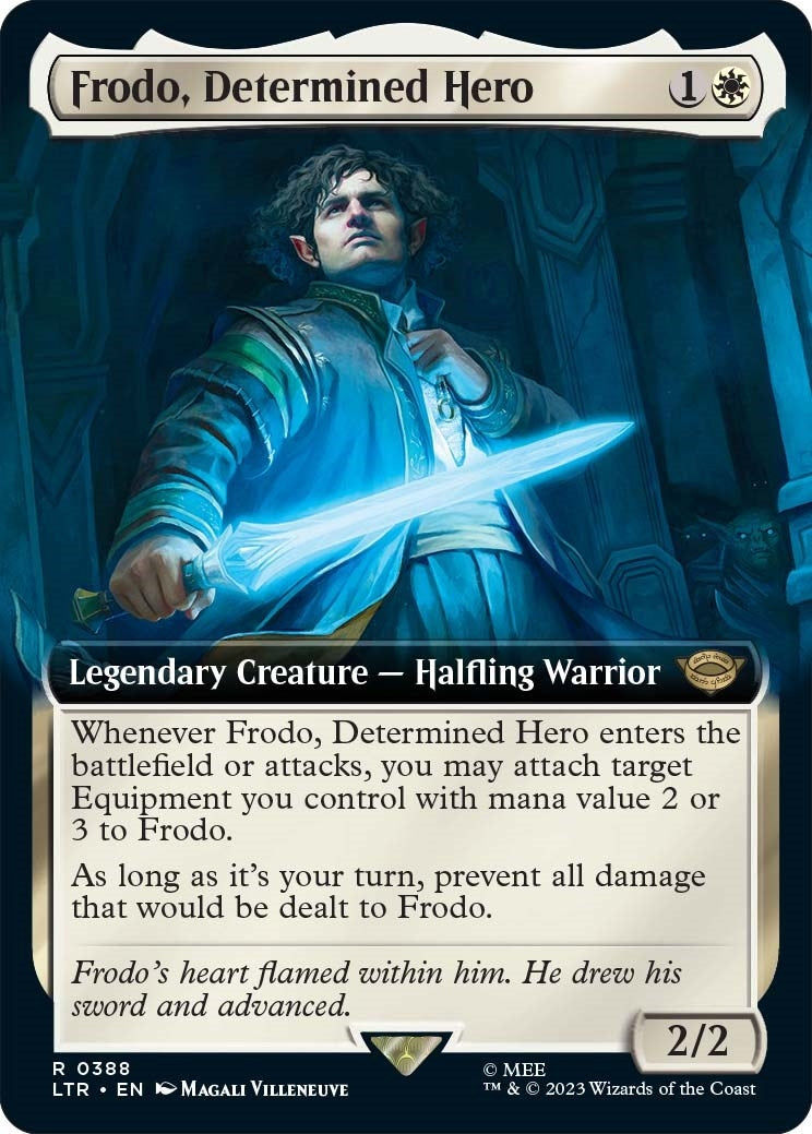 Image for Frodo, Determined Hero (Extended Art) (Universes Beyond: The Lord of the Rings: Tales of Middle-earth) (388) - Magic: The Gathering