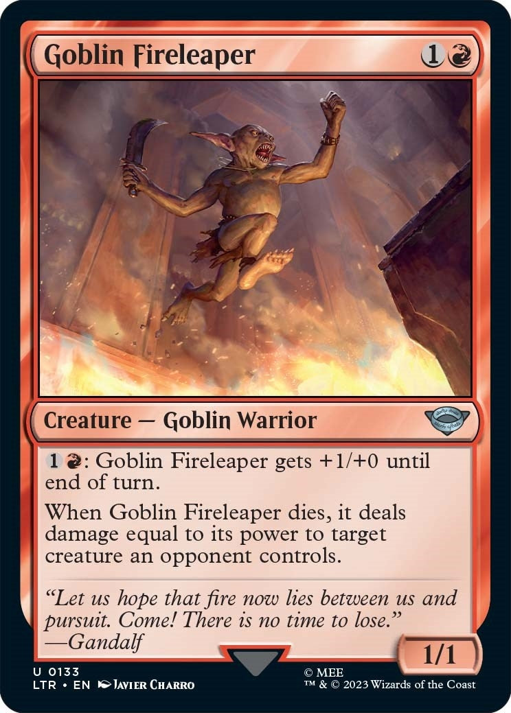 Image for Goblin Fireleaper (Universes Beyond: The Lord of the Rings: Tales of Middle-earth) (133) - Magic: The Gathering