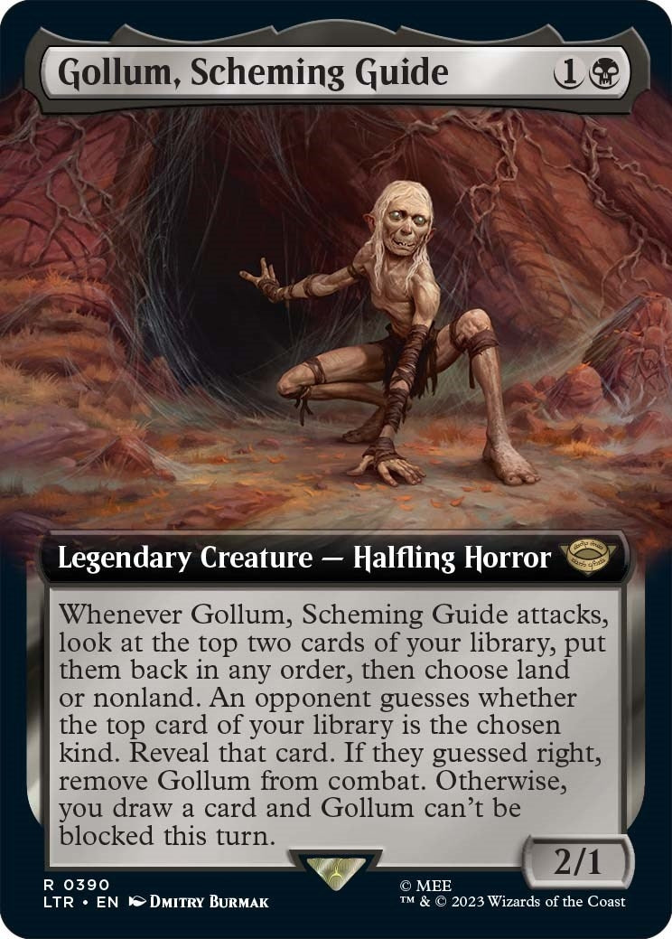 Image for Gollum, Scheming Guide (Extended Art) (Universes Beyond: The Lord of the Rings: Tales of Middle-earth) (390) - Magic: The Gathering