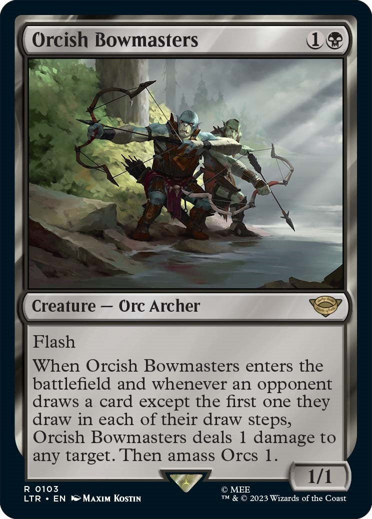 Image for Orcish Bowmasters (Universes Beyond: The Lord of the Rings: Tales of Middle-earth) (103) - Magic: The Gathering