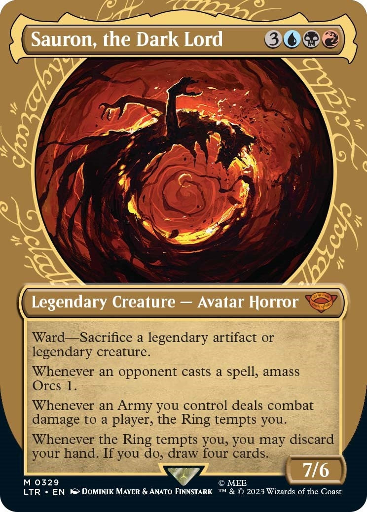 Image for Sauron, the Dark Lord (Showcase) (Universes Beyond: The Lord of the Rings: Tales of Middle-earth) (329) - Magic: The Gathering