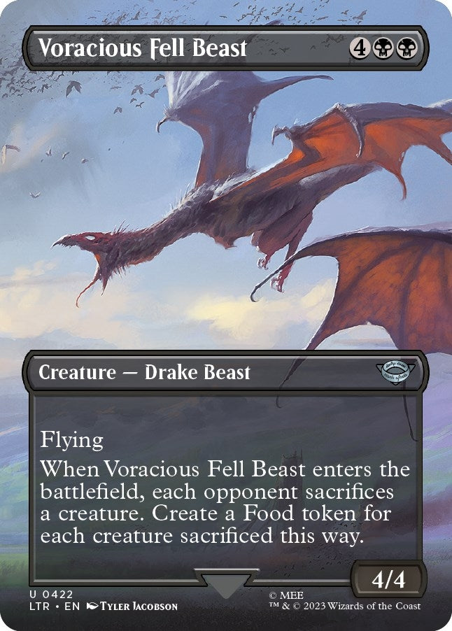 Image for Voracious Fell Beast (Borderless) (Universes Beyond: The Lord of the Rings: Tales of Middle-earth) (422) - Magic: The Gathering