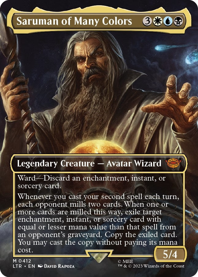 Image for Saruman of Many Colors (Borderless) (Universes Beyond: The Lord of the Rings: Tales of Middle-earth) (412) - Magic: The Gathering