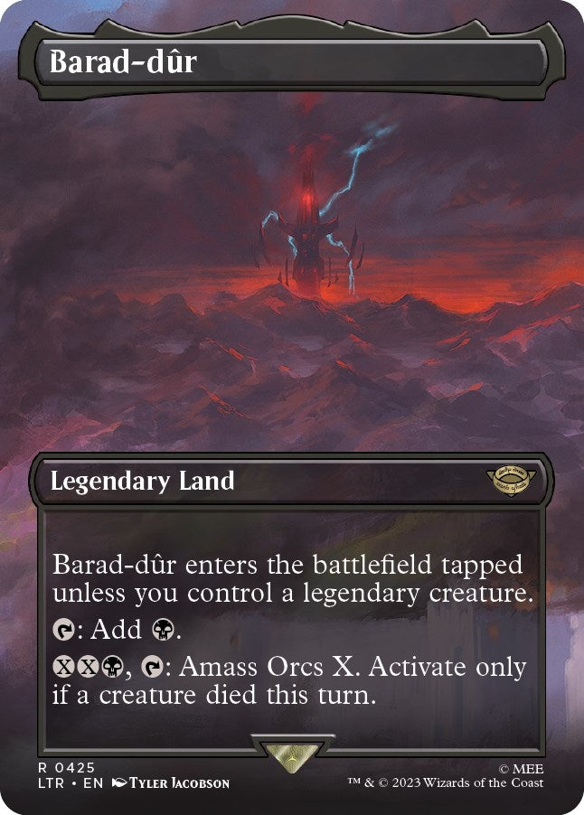 Image for Barad-dur (0425) (Borderless) (Universes Beyond: The Lord of the Rings: Tales of Middle-earth) (425) - Magic: The Gathering