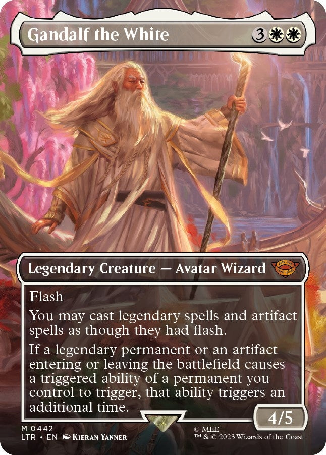 Image for Gandalf the White (Borderless) (Universes Beyond: The Lord of the Rings: Tales of Middle-earth) (442) - Magic: The Gathering